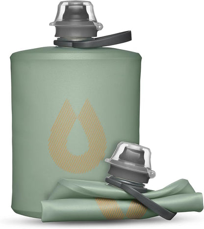 HydraPak Stow Collapsible Water Bottle – 350ml, 1L – Ultralight, Leak-Proof by Hydrapak
