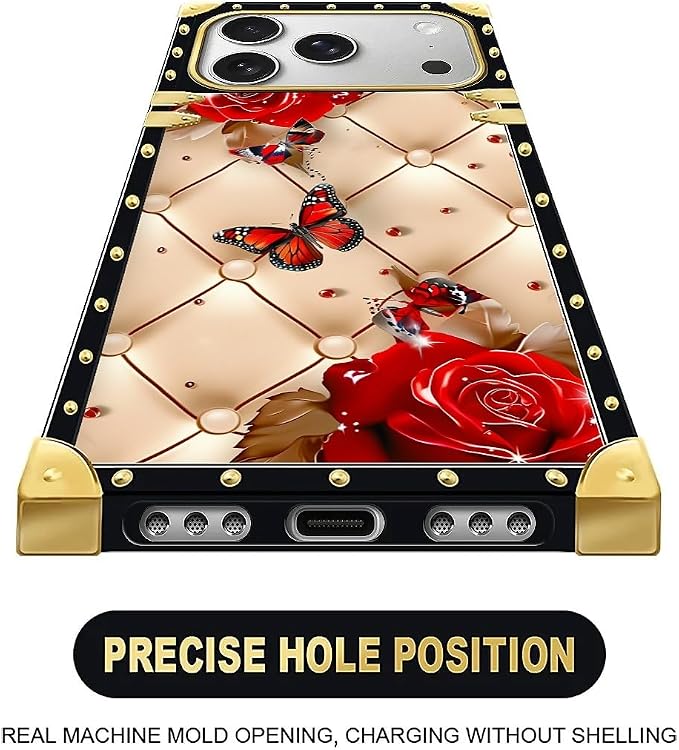 for iPhone 17 Pro Case Luxury Golden Decoration - Image 5