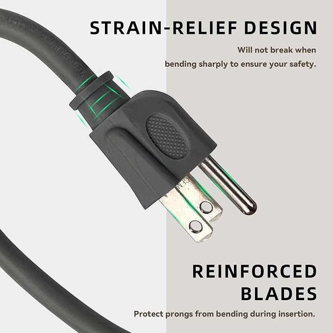 6ft Outdoor Extension Cord for Christmas Decorations - Image 3