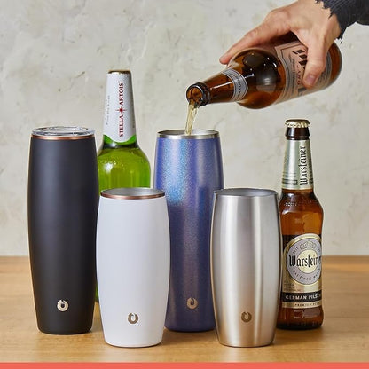 SNOWFOX Insulated Beer Glass, Premium Vacuum Insulated Stainless Steel - Image 2
