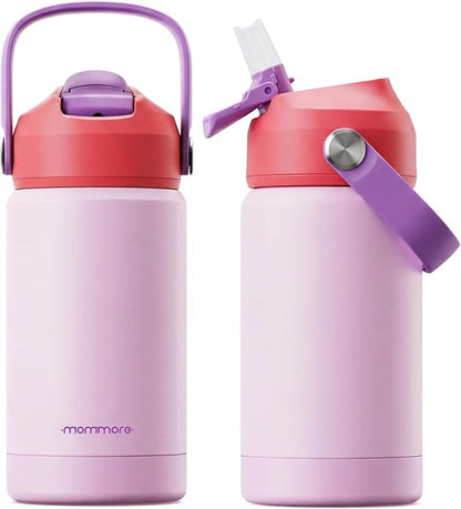 Mommore Kids Water Bottle 12 oz, Insulated Stainless Steel Water Bottle by mommore