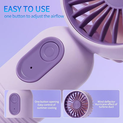 Mini Portable Fan 6 Pack, Cute Handheld Battery Operated Lightweight Small - Image 4