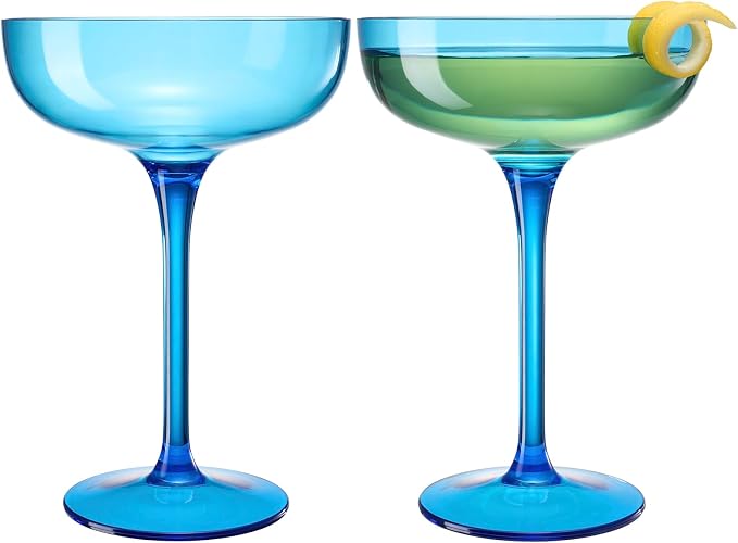 Acrylic Shatterproof Martini, Champagne & Cocktail Unbreakable Glasses | Set of - Image 5