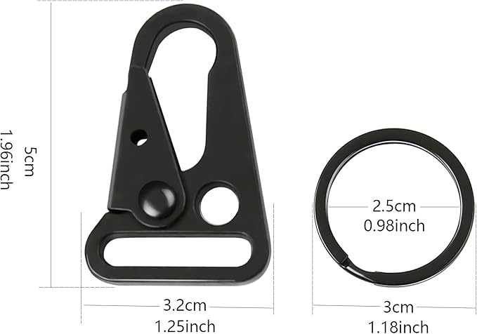 12 Sets Tactical Snap Hooks, Paracord Bracelets, Use - Image 2