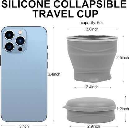 Collapsible Travel Cup with Lid - Image 3
