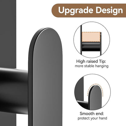 pickpiff Adhesive Towel Hooks for Bathroom: 20LB Extra Strong Wall Hanger for - Image 4