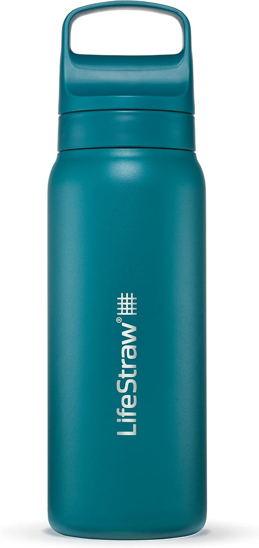 LifeStraw Go Series — Insulated Stainless Steel Water Filter Bottle by LifeStraw