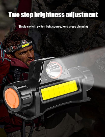 LED headlamp Flashlight 4-Pack Rechargeable Headlight - Image 6