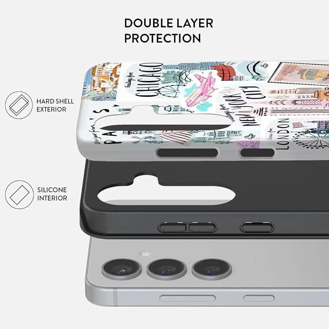 Compatible for Samsung Galaxy A56 5G Case, Dual Layer Heavy Duty 2 in 1 - Image 2