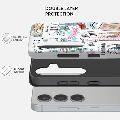 Compatible for Samsung Galaxy A56 5G Case, Dual Layer Heavy Duty 2 in 1 - Image 2