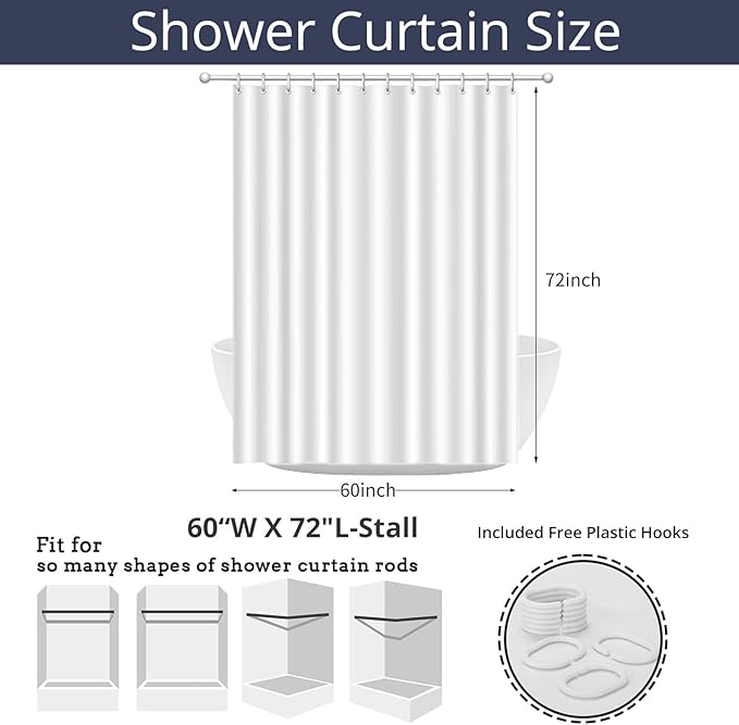 Kid Shower Curtain, Colorful Cartoon Tropical Fish Ocean Beach Theme Bath - Image 7