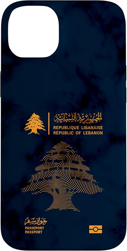 Lebanon, Lebanon Passport, Lebanon Flag, Lebanon map. Case by Unknown