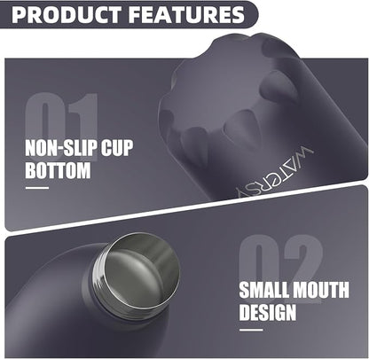 WATERSY Stainless Steel water bottles, 17oz/500ml Insulated Water Bottles - Image 5