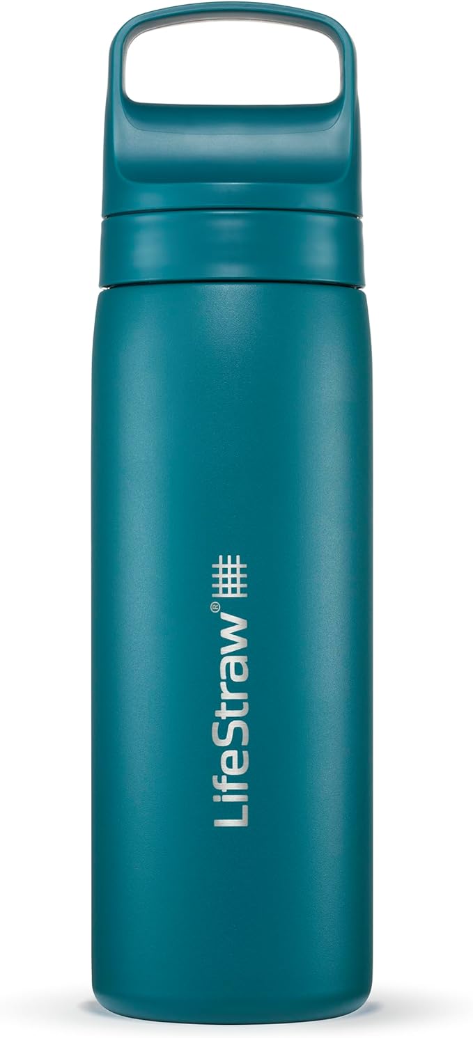 LifeStraw Go Series – Insulated Stainless Steel Water Filter Bottle by LifeStraw