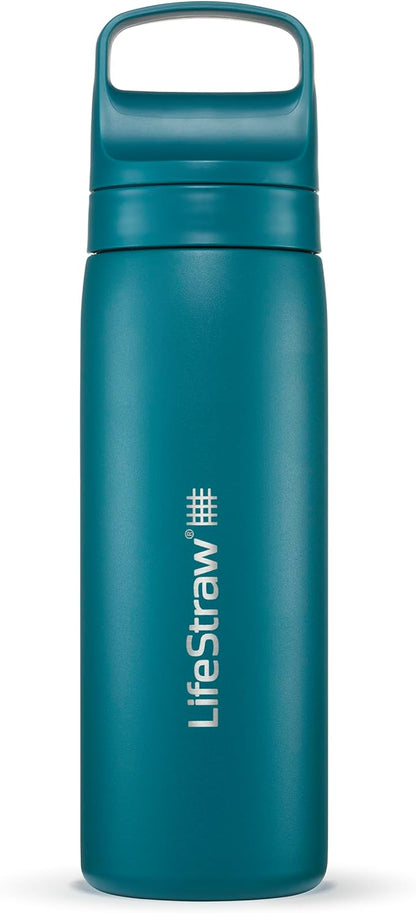 LifeStraw Go Series – Insulated Stainless Steel Water Filter Bottle by LifeStraw
