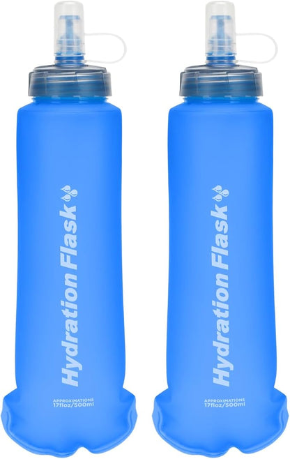 TRIWONDER TPU Collapsible Flask BPA-Free Soft Folding Water Bottles by TRIWONDER