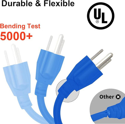 Outdoor Extension Cord Waterproof 100 FT, Flexible 100% Copper 3 Prong - Image 3