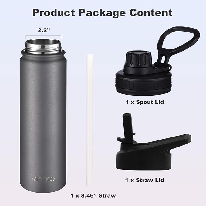 mininoo 24 oz Insulated Water Bottle - Image 5