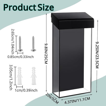 Outdoor Brochure Holder, Pamphlet Holder Wall Mount Waterproof, 4x9 Inch - Image 5