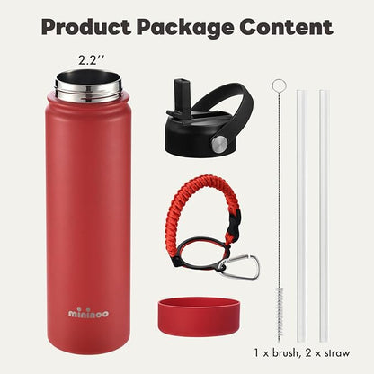 mininoo Insulated Stainless Steel Water Bottle - Image 7
