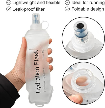 WILDREEDS 150ml Soft Flask, TPU Collapsible Soft Water Bottle - Image 3