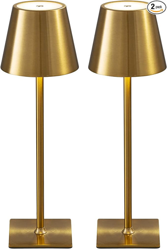 KDG 2 Pack Cordless Table Lamp, Portable LED Desk Lamp, 4000mAh Battery Operated by KDG