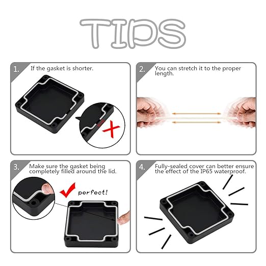 LeMotech ABS Plastic Electrical Project Case Power Junction Box, Project Box - Image 6