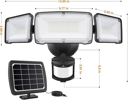 GLORIOUS-LITE Solar Security Lights 2400mAh LED Motion Sensor Light Outdoor - Image 7