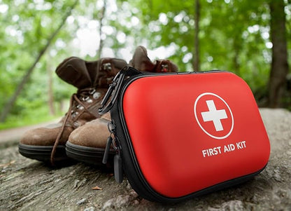 Mini First Aid Kit, 100 Pieces Water-Resistant Hard Shell Small Case - Image 7