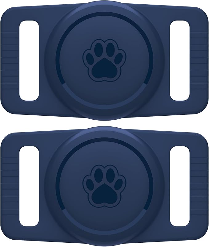GOCII for Airtag Dog Collar Holder 2 Pack, Waterproof Dog Collar Holder for by GOCII