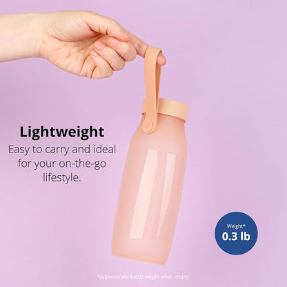 BLUE GINKGO Collapsible Water Bottle – Lightweight, Foldable Silicone Bottles - Image 4