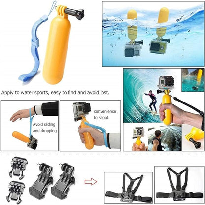 REFLEX CAMERA 50 in 1 Action Camera Accessories Kit Compatible - Image 3