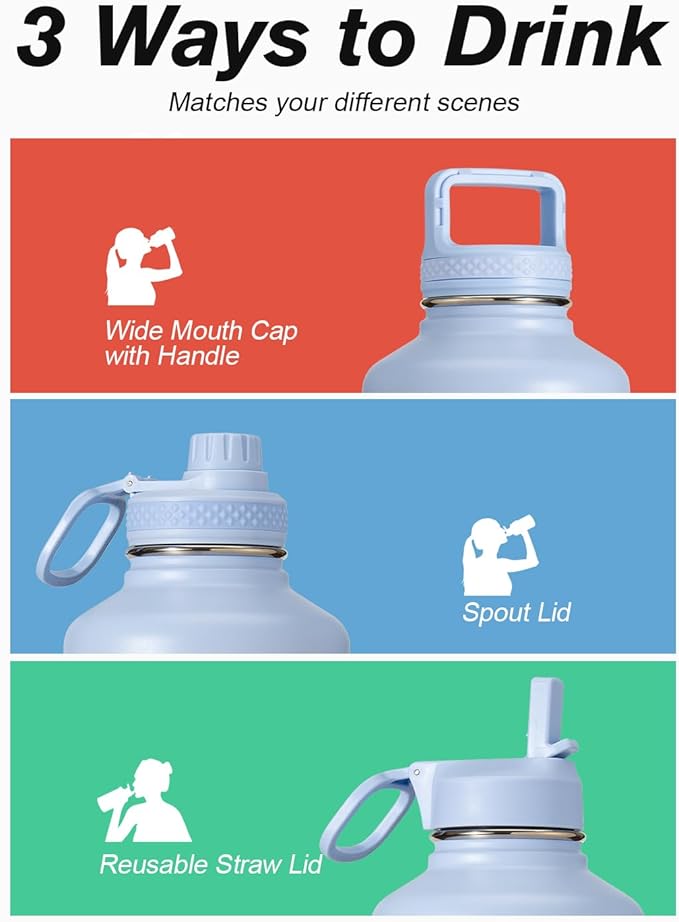 Half Gallon Water Bottle Insulated - Image 5