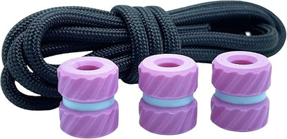 3 pcs Paracord Bead 3D Resin” Knife Lanyard Bead EDC Gear Keychain Paracord - Image 2