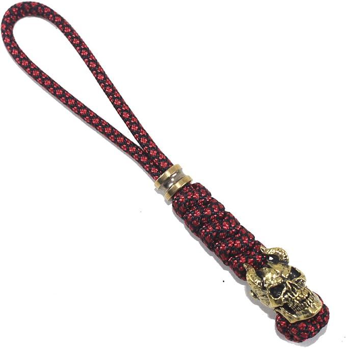 Knife Lanyards with Brass Beads, Paracord Lanyard, Tactical Lanyard - Image 2