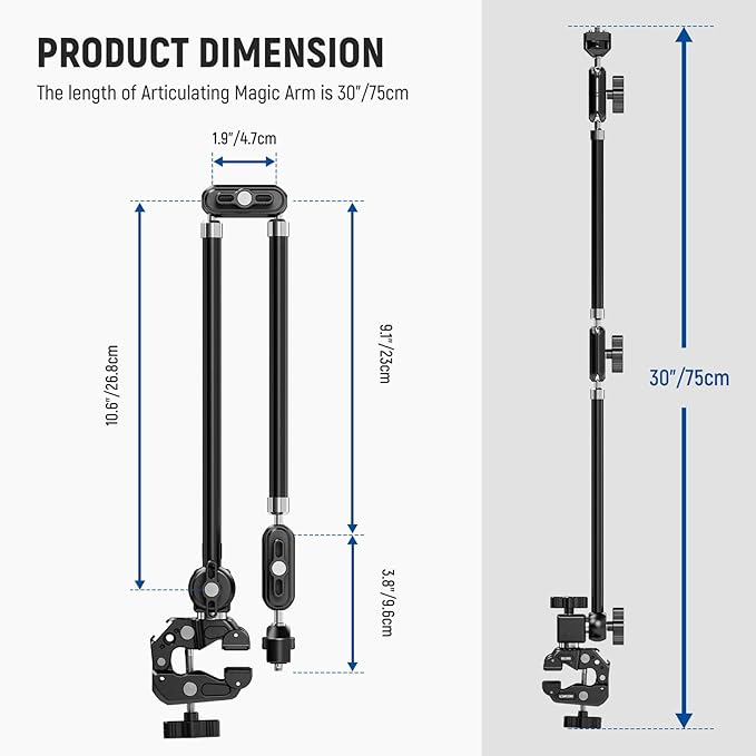 NEEWER 30" Articulating Magic Arm - Image 8