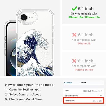 MOSNOVO for iPhone 17e Case/iPhone 16e Case, Shockproof Military-Grade - Image 2