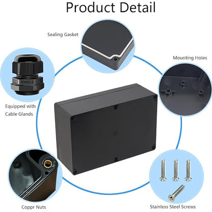 Junction Box IP65 Waterproof ABS Plastic Electrical Project Case Power Junction - Image 5