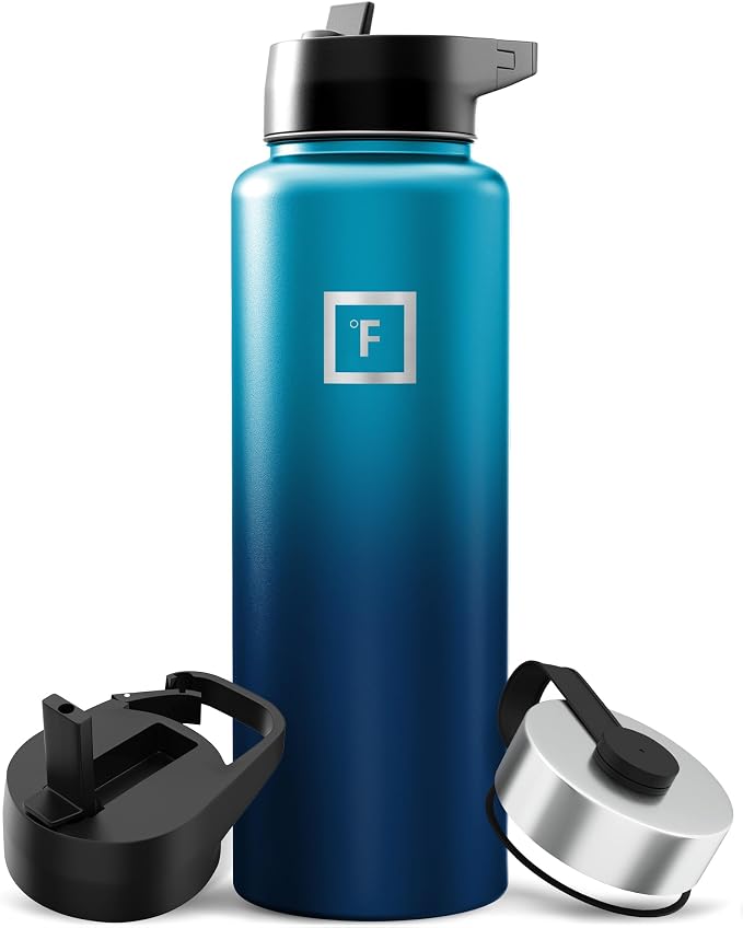 IRON °FLASK Camping & Hiking Hydration Flask - 40 oz Dark Night by IronFlask
