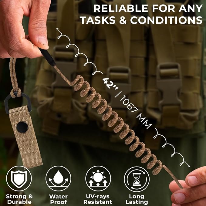 TECEUM Tactical Pistol Lanyard – 3+ Colors – Equipment Accessories - Image 5