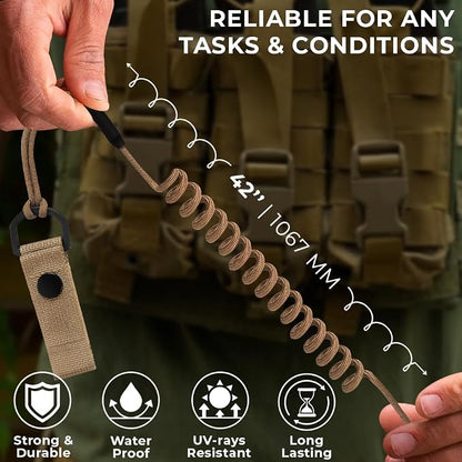 TECEUM Tactical Pistol Lanyard – 3+ Colors – Equipment Accessories - Image 5