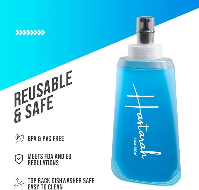 Flexible Collapsible Water Bottle | 5oz, BPA/PVC Free, Hiking & Travel - Image 6