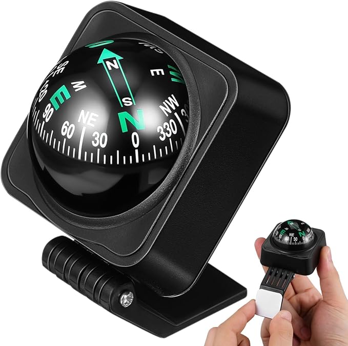 Vaguelly Adjustable Automotive Compass Ball by Vaguelly