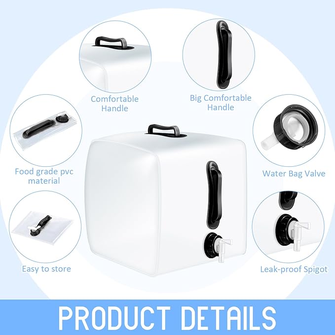 Reallnaive 3 Pcs Collapsible Water Container - Image 3