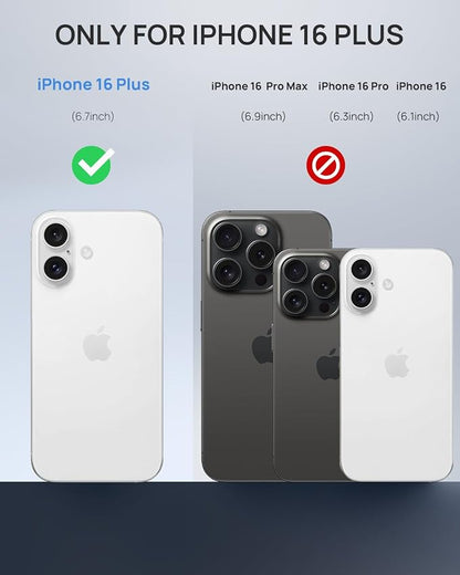 Lanhiem Magnetic Case for iPhone 16 Plus, IP68 Waterproof Dustproof Phone Case - Image 8