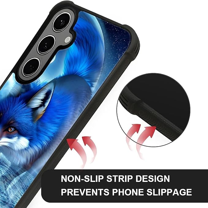 for Samsung Galaxy S24 S25 Plus Case, Snowy Mountain Fox Lake Pattern Graphic - Image 5