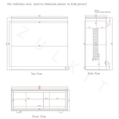 Zulkit Junction Box Blue Metal Project Box DIY Electric Enclosure Case - Image 9