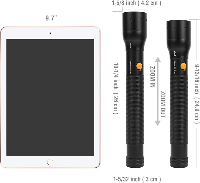 EverBrite Ultra Bright Tactical Flashlight, 900 Lumen Zoomable Adjustable Focus - Image 6