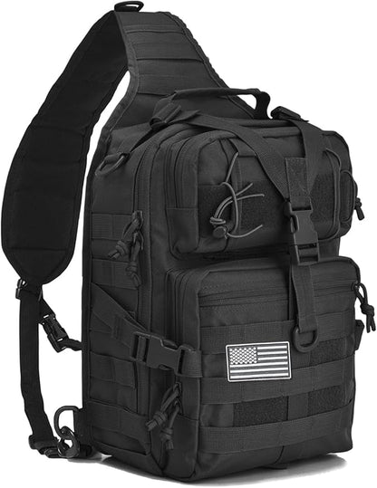 hopopower Tactical Sling Bag, Sport Bag Military Rover Shoulder Backpack EDC by Hopopower
