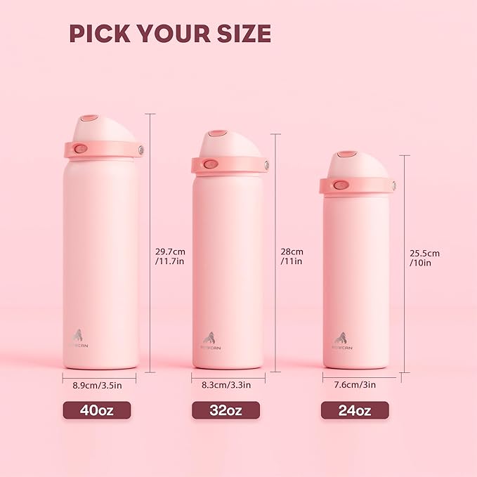 POWCAN 40 oz Insulated Water Bottle - Image 7